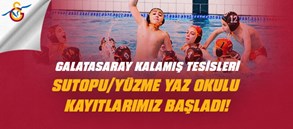 Galatasaray Kalamış Tesisleri Sutopu/Yüzme Yaz Okulu kayıtlarımız başladı!