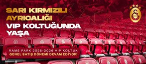 VIP koltuklarda genel satış dönemi devam ediyor!