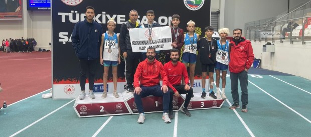 U14 - U16 Türkiye Salon Atletizm Şampiyonası’nda 6 madalya
