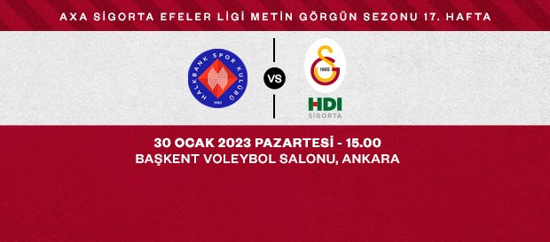 Maça Doğru | Halkbank - Galatasaray HDI Sigorta