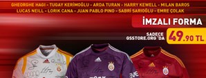 İmzalı Formalar Galatasaray Storeda