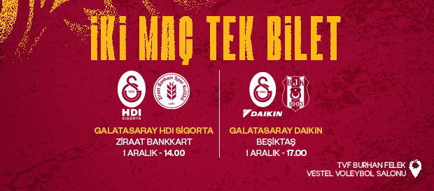 Burhan Felek’te iki maç tek bilet!