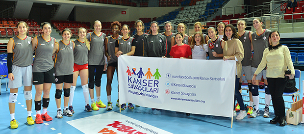 Kanser Savaşçıları Derneğinden Bayan Voleybol Takımımıza Ziyaret