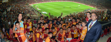 Nusaybin Futbol Okulu Öğrencileri Türk Telekom Arena'daydı