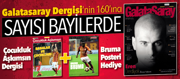 Galatasaray Dergisi'nin 160. sayısı satışta