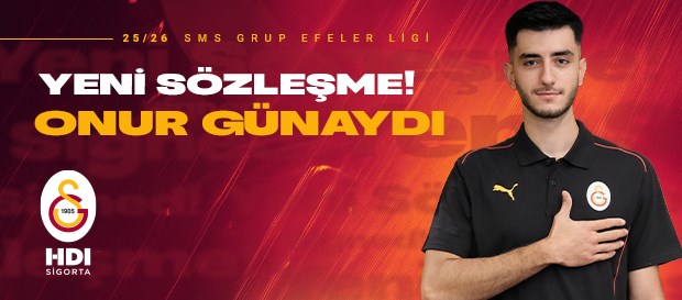 Onur Günaydı ile yeni sözleşme imzalandı