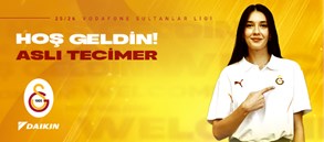 Aslı Tecimer Galatasaray Daikin’de!
