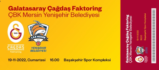 ÇBK Mersin Yenişehir Belediyesi maçı biletleri satışa çıktı