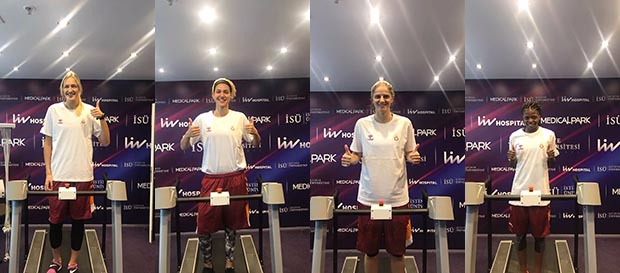 Kadın basketbolcularımız sağlık kontrolünden geçti
