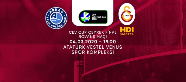 Maça doğru | Arkas Spor - Galatasaray HDI Sigorta 