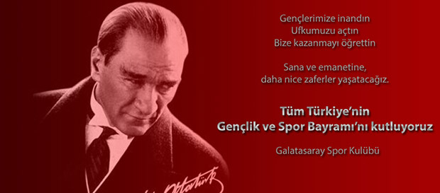 19 Mayıs Atatürk'ü Anma Gençlik ve Spor Bayramını Kutluyoruz