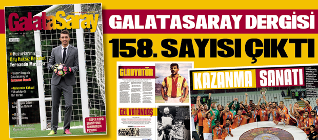 Galatasaray Dergisi 158. Sayısı Çıktı