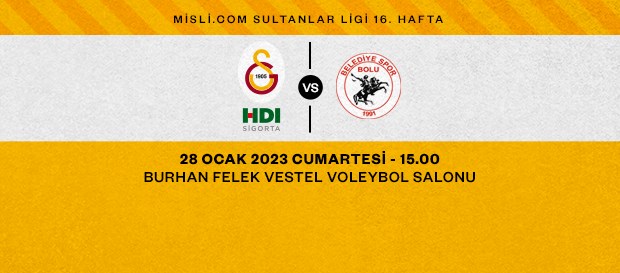 Maça Doğru | Galatasaray HDI Sigorta - Bolu Belediye