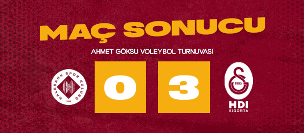 Halkbank 0-3 Galatasaray HDI Sigorta