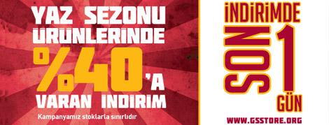 Galatasaray Storelarda İndirimde Son Gün