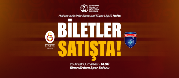 Botaş maçı biletleri satışta!
