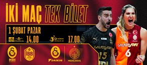 Pazar günü Burhan Felek'te "İki Maç-Tek Bilet"