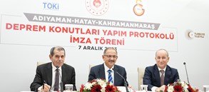 Kulübümüzün deprem bölgesine yapacağı 300 konut için protokol imzalandı