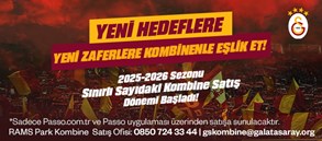 2025-2026 Futbol Sezonu Kombine Satışı başladı!