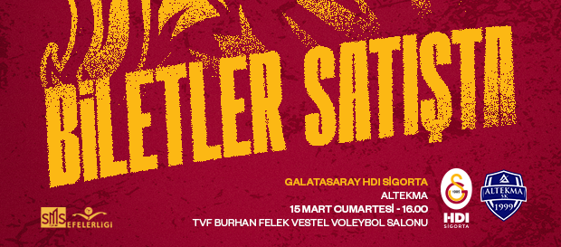 Altekma maçı biletleri satışta!