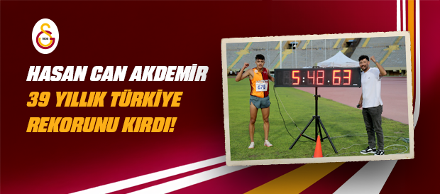 Hasan Can Akdemir 39 yıllık Türkiye rekorunu kırdı!