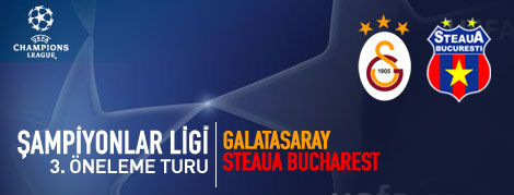 Galatasaray Istanbul Pennant Steaua Bucuresti Football Champions League