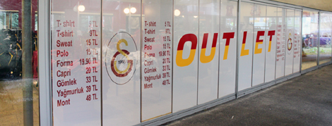 Galatasaray Store Çadır Outlet Hizmete Girdi
