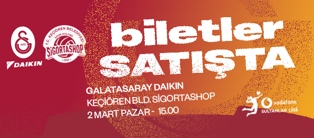 Keçiören Belediyesi Sigorta Shop maçı biletleri satışta! 