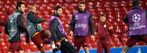 Galatasaray Son İdmanını Old Traffordda Yaptı