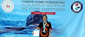 Master yüzücümüz Şeyma Kolaylı’dan 6 madalya