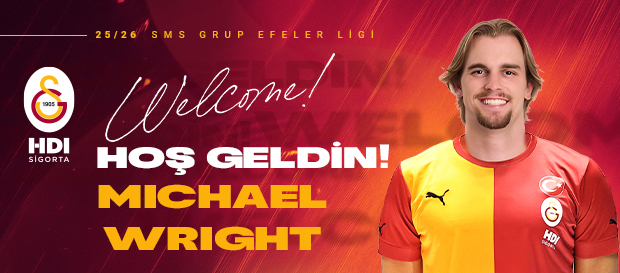Galatasaray HDI Sigorta'ya hoş geldin Michael Wright!