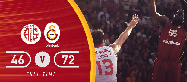 Antalyaspor 46–72 Galatasaray Odeabank