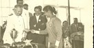 -1957, 1 Temmuz Ünal Yaman Madalyasını alırken