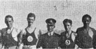 -1934 İzmit ‘ e giden Kürekçilerden bir grup Faruk Umay - Bedii Gorbon - Ali Sungur Gürsoy - Emcet Ali Sander - Haluk Sadak - Cengiz Kut - Nevin